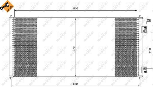 NRF 35651 - Конденсатор кондиционера parts5.com