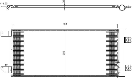 NRF 350452 - Конденсатор кондиционера parts5.com