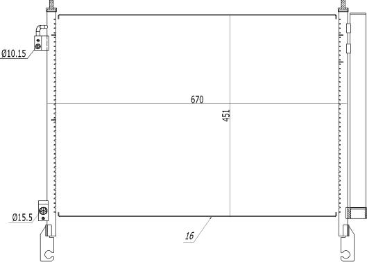 NRF 350460 - Конденсатор кондиционера parts5.com