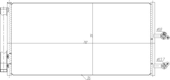 NRF 350470 - Конденсатор кондиционера parts5.com