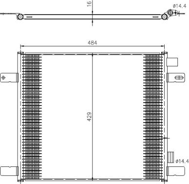 NRF 350505 - Конденсатор кондиционера parts5.com