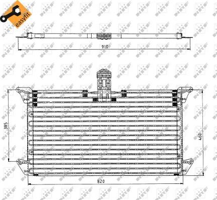 NRF 35061 - Конденсатор кондиционера parts5.com