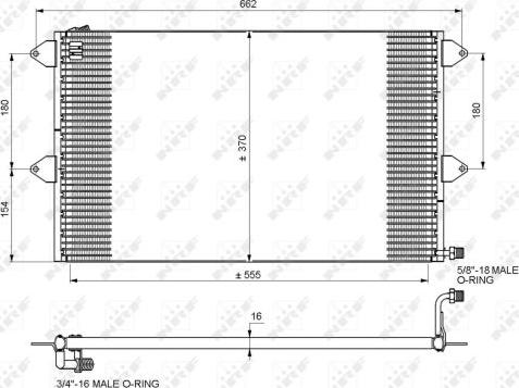 NRF 35034 - Конденсатор кондиционера parts5.com