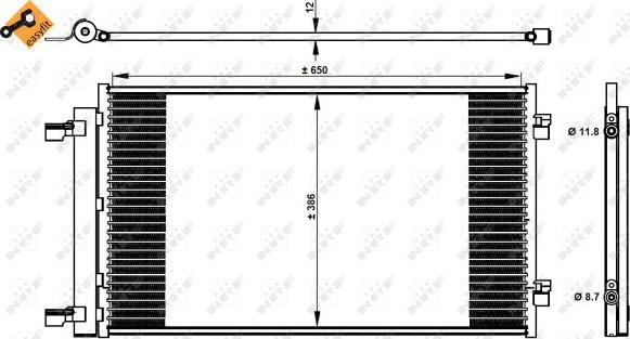 NRF 350339 - Конденсатор кондиционера parts5.com