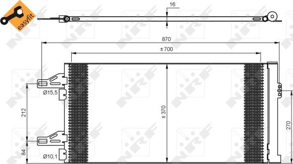 NRF 35895 - Конденсатор кондиционера parts5.com