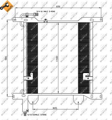 NRF 35837 - Конденсатор кондиционера parts5.com