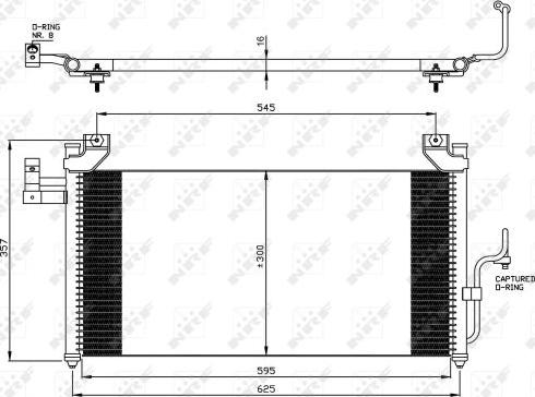 NRF 35386 - Конденсатор кондиционера parts5.com