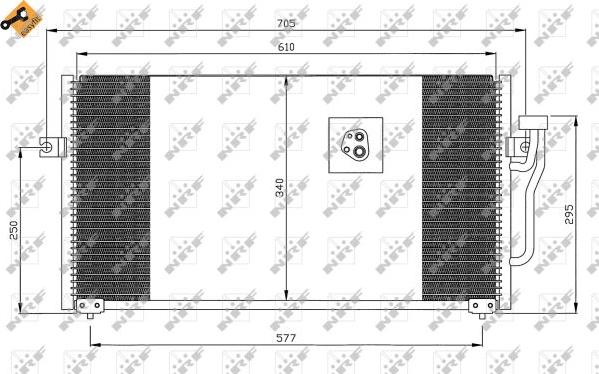 NRF 35293 - Конденсатор кондиционера parts5.com