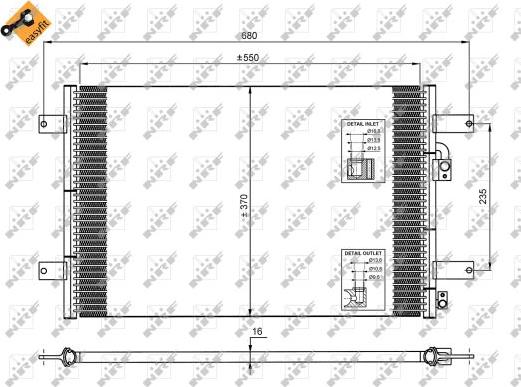 NRF 35249 - Конденсатор кондиционера parts5.com