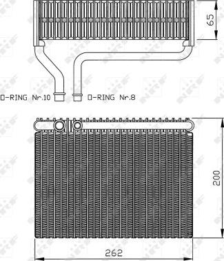 NRF 36099 - Испаритель, кондиционер parts5.com