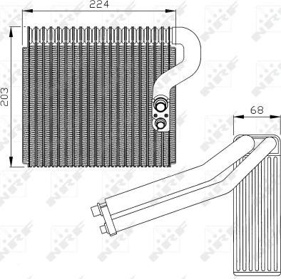 NRF 36063 - Испаритель, кондиционер parts5.com