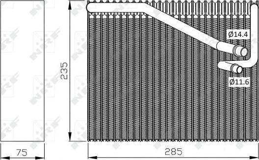 NRF 36081 - Испаритель, кондиционер parts5.com