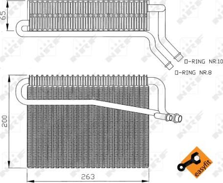 NRF 36076 - Испаритель, кондиционер parts5.com