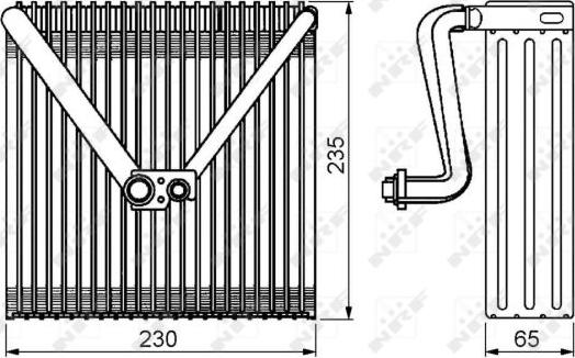 NRF 36141 - Испаритель, кондиционер parts5.com