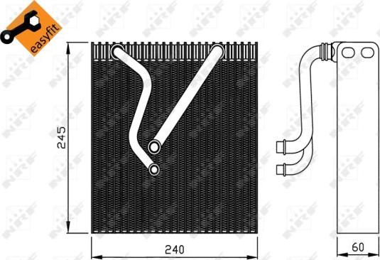 NRF 36109 - Испаритель, кондиционер parts5.com