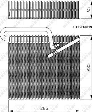 NRF 36102 - Испаритель, кондиционер parts5.com