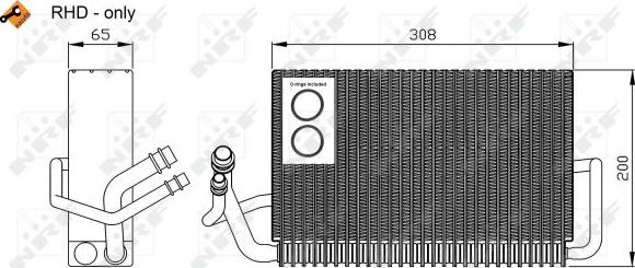 NRF 36117 - Испаритель, кондиционер parts5.com