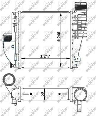 NRF 30924 - Интеркулер, теплообменник турбины parts5.com