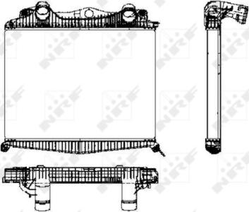 NRF 30450 - Интеркулер, теплообменник турбины parts5.com