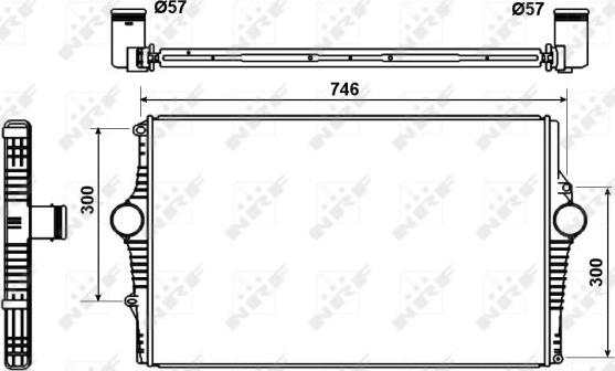 NRF 30501 - Intercooler, charger parts5.com