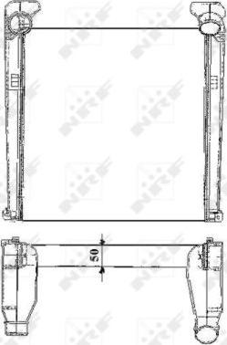 NRF 30144 - Интеркулер, теплообменник турбины parts5.com