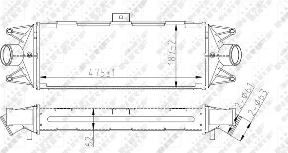 NRF 30879 - Интеркулер, теплообменник турбины parts5.com