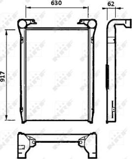 NRF 30218 - Интеркулер, теплообменник турбины parts5.com