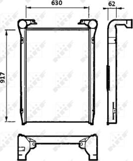 NRF 30218 - Интеркулер, теплообменник турбины parts5.com