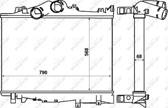 NRF 30229 - Интеркулер, теплообменник турбины parts5.com