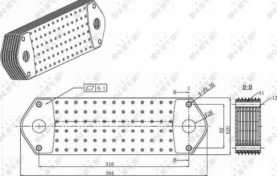 NRF 31196 - Масляный радиатор, двигательное масло parts5.com