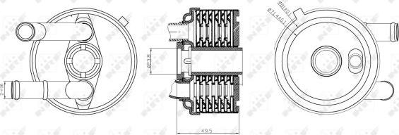 NRF 31187 - Масляный радиатор, автоматическая коробка передач parts5.com