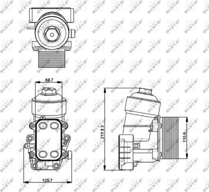 NRF 31355 - Корпус, масляный фильтр parts5.com