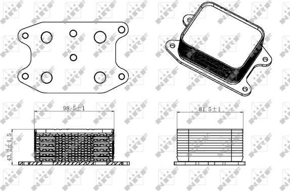 NRF 31329 - Масляный радиатор, двигательное масло parts5.com