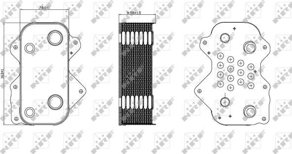 NRF 31259 - Масляный радиатор, двигательное масло parts5.com