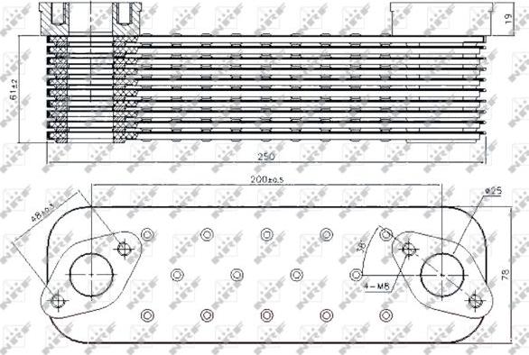 NRF 31252 - Масляный радиатор, двигательное масло parts5.com