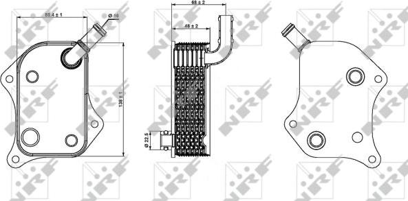 NRF 31237 - Масляный радиатор, двигательное масло parts5.com