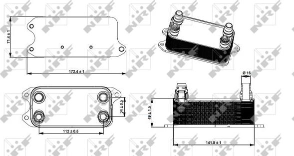 NRF 31275 - Масляный радиатор, автоматическая коробка передач parts5.com