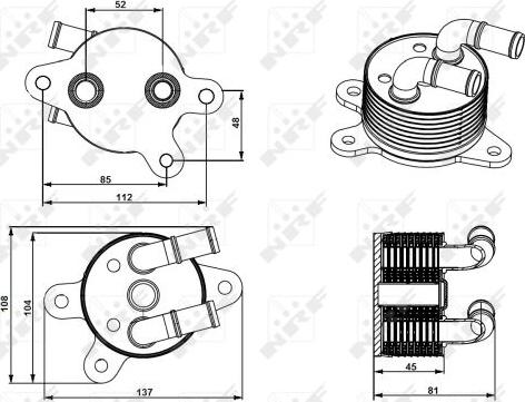 NRF 31750 - Масляный радиатор, автоматическая коробка передач parts5.com