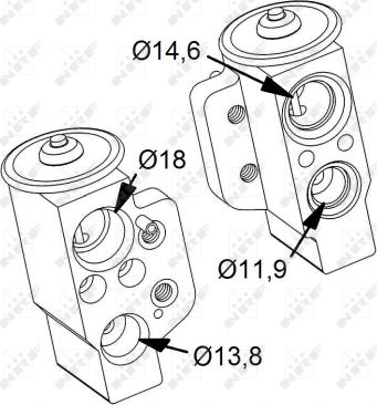 NRF 38417 - Расширительный клапан, кондиционер parts5.com