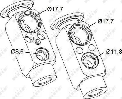 NRF 38477 - Расширительный клапан, кондиционер parts5.com