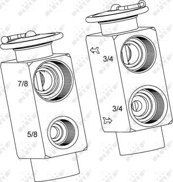 NRF 38392 - Расширительный клапан, кондиционер parts5.com