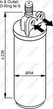 NRF 33086 - Dryer, air conditioning parts5.com