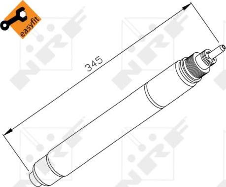 NRF 33194 - Осушитель, кондиционер parts5.com