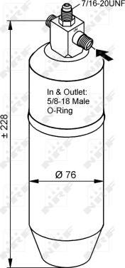 NRF 33140 - Осушитель, кондиционер parts5.com