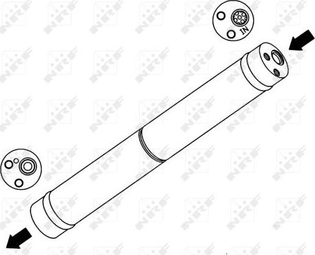 NRF 33141 - Осушитель, кондиционер parts5.com