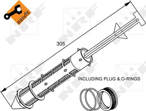 NRF 33178 - Filtro deshidratante, aire acondicionado parts5.com