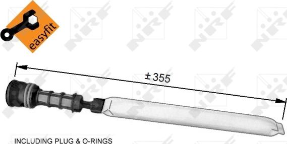 NRF 33344 - Осушитель, кондиционер parts5.com