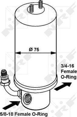 NRF 33325 - Осушитель, кондиционер parts5.com