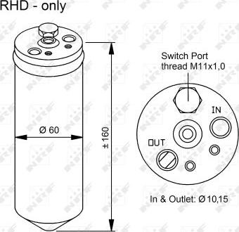 NRF 33320 - Осушитель, кондиционер parts5.com