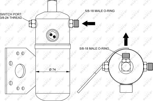 NRF 33291 - Осушитель, кондиционер parts5.com